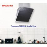 PADMINI Crysta 60 3G Auto Clean Silver Electric Chimney For Modular Kitchen with Suction power 1400 M3/H | Touch Button | Power 160 W | Size 600 mm |