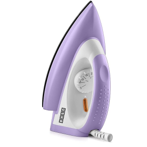 USHA EI Armor 1100 W Dry Iron With Black Weilburger Soleplate (Purple), 1100 Watt