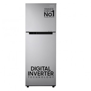 Samsung 236 L, 2 Star, Digital Inverter, Frost Free Double Door Refrigerator (RT28C3032GS/HL, Gray Silver, 2024 Model)