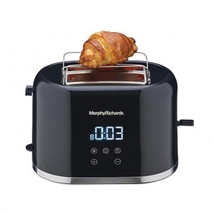 Morphy Richards Windsor Series Digital 2 Slice 800W Pop Up Toaster|8-Browning Levels|Reheat&Defrost|Wide Bread Slots|Bun Warmer|Dust Cover|Removable C