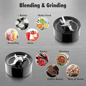 Bullet Mixer Grinder (3 Jar, 2 Blade, Silver)