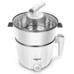 Wipro Vesta 1.2 l multicooker Kettle | Concurrent Cooking |Cool Touch body | Dual Temperature Control |Triple Protection |SS 304 Rust free (White, 600