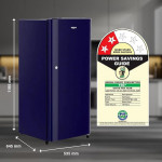 Whirlpool 184 L 2 Star Direct-Cool Single Door Refrigerator (205 WDE CLS 2S SAPPHIRE BLUE-Z, Blue,2023 Model)