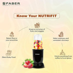 Sportz Blender FSB 2-in-1 Nutrifit Nero|Mixer Grinder Blender