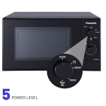 Panasonic 20L Solo Microwave Oven (Black)