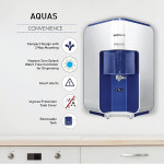 Havells AQUAS Water Purifier (White and Blue), RO+UF, Copper+Zinc+Minerals, 5 stage Purification, 7L Tank, Suitable for Borwell, Tanker & Municipal Wa