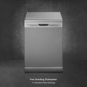 KAFF Centra 12 Place Settings Free Standing Dishwasher with Digital Display, 3 Stage Filtration (DW Centra 60, Silver)