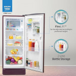 Voltas Beko, A TATA Product 183 L 5 Star Direct Cool Single Door Refrigerator (2024 Model, RDC215A/W0BWRTM0B00GO, Bonita Wine, Fresh Box and Quick Fre